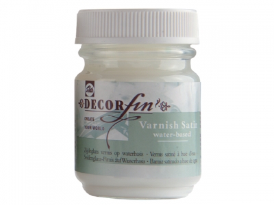 Decorfin Varnish satin (water-based) bottle 50 ml